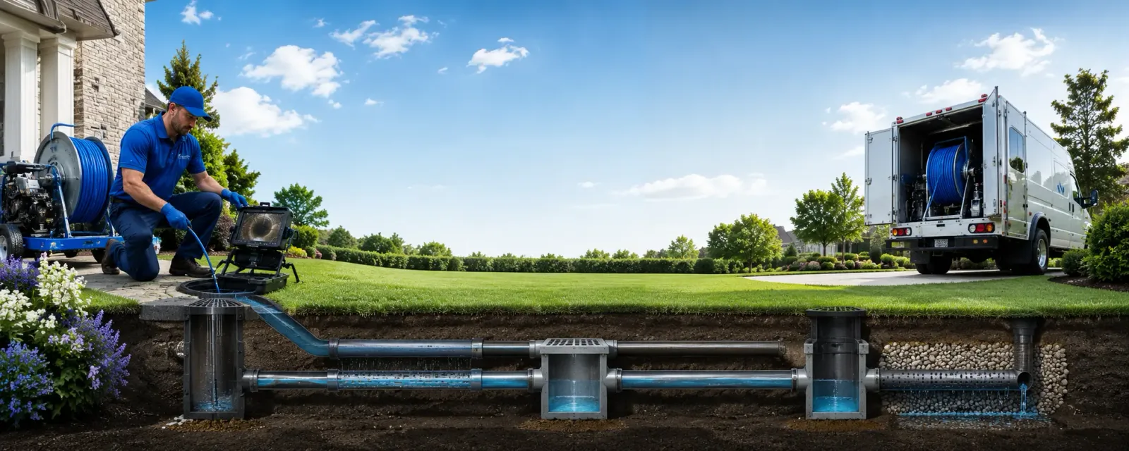 Outdoor drain cleaning information for Mashpee, MA